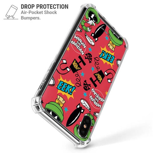 Looney Tunes Marvin the Martian Patches iPhone XS Max Clear Case